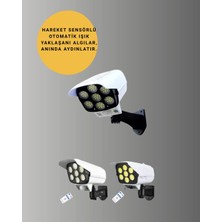 Dukkanıum Kablosuz, Güneş Paneliyle Şarj Olan Dış Mekan Lambası – 8-10 Saat Aydınlatma Süresi