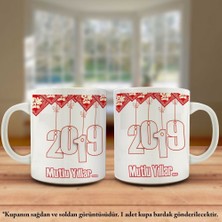 Asilmeydan Yeni Yıl 2019 - Mutlu Yıllar Tasarım Kupa Bardak - Arkadaş ve Sevdiklerinize Hediyelik