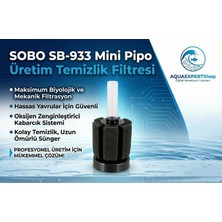 Sobo Biyolojik Süngerli Üretim Filtresi - Temizlik Filtesi Mini SB-933