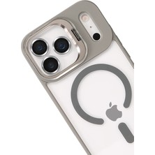 Dukkanıum Joko Apple Iphone 17 Pro Remim Lensli Magsafe Standlı Kapak - Titan Gri
