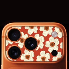 Senada iPhone 17 Pro Max Tam Kaplayan Kamera Çerçeve Koruyucu Desenli Baskılı - Çiçek Sena