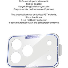 Senada iPhone 17 Pro Max Tam Kaplayan Kamera Çerçeve Koruyucu Desenli Baskılı - Siyah Beyaz