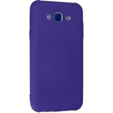 Dukkanıum Newface Samsung Galaxy J7 Kılıf Nano Içi Kadife Silikon - Mor