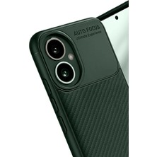 Dukkanıum Newface Honor 400 Kılıf Auto Focus Karbon Kapak - Koyu Yeşil