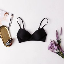 Ece's Design Fransız Tarzı Telsiz Dut Ipek Saten Sütyen Seamless Yumuşak Nefes Alabilen Ince Kadın Iç Giyim W1035