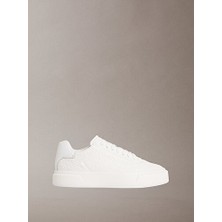 Calvin Klein Kadın Basket Cups Laceup Deri Sneaker