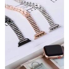 Dukkanıum Newface Apple Watch 38MM Live Taşlı Kordon - Rose Gold