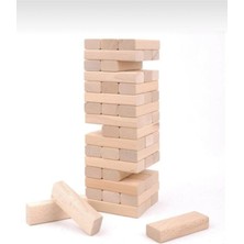 abnturk 54 Parça Denge Oyunu Ahşap Jenga