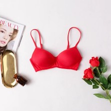 Ece's Design Fransız Tarzı Telsiz Dut Ipek Saten Sütyen Seamless Yumuşak Nefes Alabilen Ince Kadın Iç Giyim W1035