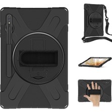 Dukkanıum Newface Samsung Galaxy T737 Tab S7 Fe 12.4 Kılıf Amazing Tablet Kapak - Siyah