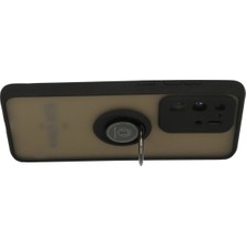 Dukkanıum Newface Samsung Galaxy S20 Ultra Kılıf Montreal Yüzüklü Silikon Kapak - Siyah