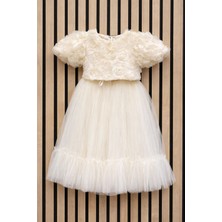 NerKids Kız Çocuk Güllü Tütü Takım Abiye