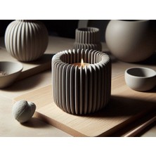 3D Snaxx Minimal Tasarımlı Led’li Tealight Mumluk – Dekoratif Ortam Aydınlatması