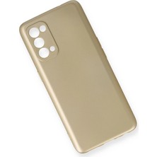 Dukkanıum Newface Oppo Reno 5 Kılıf First Silikon - Gold