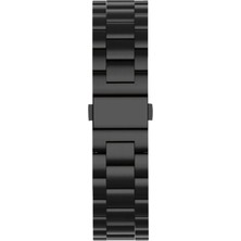 Dukkanıum Newface Apple Watch 42MM Metal Baklalı Kordon - Siyah