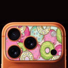Senada iPhone 17 Pro Max Tam Kaplayan Kamera Çerçeve Koruyucu Desenli Baskılı - DONUT888
