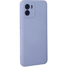 Dukkanıum Newface Vivo Y15S Kılıf Nano Içi Kadife Silikon - Lila