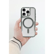 Dukkanıum Newface Iphone 11 Kılıf Boyi Magsafe Silikon Kapak - Titan Gri