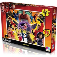 GRAYLINE Line Ks Games 200 Parça Incredibles  Puzzle Güvenli