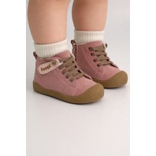 Foopi Podivo Kız Fermuarlı ve Lastikli Ortopedik Çocuk Botu Pudra 19-30