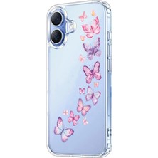 3gen Case Iphone 17 Kılıf Desenli Lüx Şeffaf Silikon Kılıf Btf1