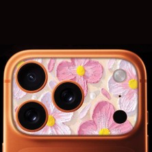 Senada iPhone 17 Pro Max Tam Kaplayan Kamera Çerçeve Koruyucu Desenli Baskılı - Paınt Botanıcal