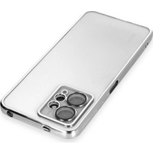 Dukkanıum Newface Xiaomi Redmi Note 12 4g Kılıf Razer Lensli Silikon - Gümüş