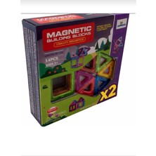 Aksoy Toys 14 Parça Manyetik Bloklar Magnetıc Building Blocks Egitici Oyuncak