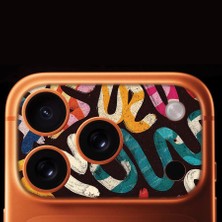 Senada iPhone 17 Pro Max Tam Kaplayan Kamera Çerçeve Koruyucu Desenli Baskılı - Ikonicc