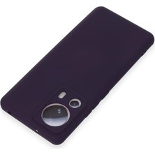 Dukkanıum Newface Xiaomi Mi 13 Lite Kılıf Nano Içi Kadife Silikon - Mor
