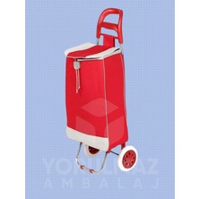 Yorulmaz Ambalaj Pazar Arabası Büyük – Katlanabilir Dayanıklı Tekerlekli Alışveriş Taşıma Arabası