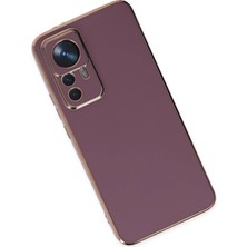 Dukkanıum Newface Xiaomi Mi 12T Pro Kılıf Volet Silikon - Mor