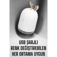 Dukkanıum Aromaterapi Hava Temizleyici Buhar Makinesi Taşınabilir Şarjlı