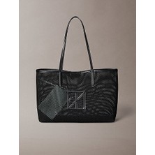 Calvin Klein Kadın Emblem Mesh Tote Çanta