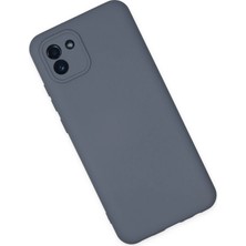 Dukkanıum Newface Samsung Galaxy A03 Kılıf Nano Içi Kadife Silikon - Gri