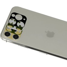 Dukkanıum Newface Iphone 11 Pro Max Rainbow Kamera Lens Koruma Cam - Gold