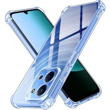 Caseart Xiaomi Redmi 15C 4g ile Uyumlu Kapak Kamera Korumalı Airbag Antishock Köşe Korumalı Şeffaf Silikon Kılıf