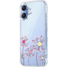 3gen Case Iphone 17 Kılıf Desenli Lüx Şeffaf Silikon Kılıf FLOWER12