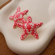 La Paz Pembe Deniz Yıldızı Küpe