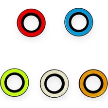 Dukkanıum Newface Iphone 12 Pro Max Neon Fosforlu Kamera Lens - Beyaz