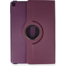 Eco Port iPad Pro 13 (2024) Kılıf 360 Tablet Deri Kılıf - Mürdüm