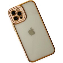 Dukkanıum Newface Iphone 12 Pro Kılıf Liva Lens Silikon - Rose