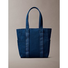 Calvin Klein Kadın Webbing Strap Canvas Tote Çanta