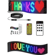 Dukkanıum Matrix LED Cama Yapışan Telefon Kontrollü Panel Dijital Ekran Kumandalı