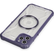 Dukkanıum Newface Iphone 11 Pro Max Kılıf Prag Magneticsafe Kapak - Derin Mor