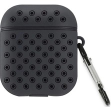 Dukkanıum Newface Airpods 3 (3.nesil) Spor Delikli Kılıf - Siyah-Siyah