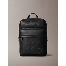 Calvin Klein Erkek Xl Emblem Aop Emboss Round Sırt Çantası