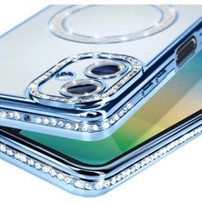 Dukkanıum Newface Samsung Galaxy A06 Joke Simli Magneticsafe Kılıf - Mavi