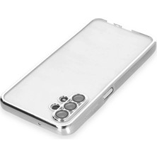 Dukkanıum Newface Samsung Galaxy A13 4g Kılıf Razer Lensli Silikon - Gümüş