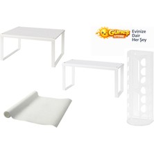 IKEA Güneş Store's Premium Mutfak Düzenleme Seti — Raf Organizer + Poşet Kabı + Kaydırmaz Çekmece Matı